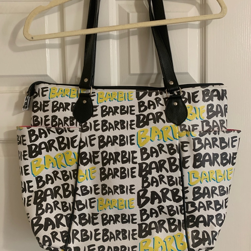 Barbie Graffiti Black and White Chic Tote & Handbag Set